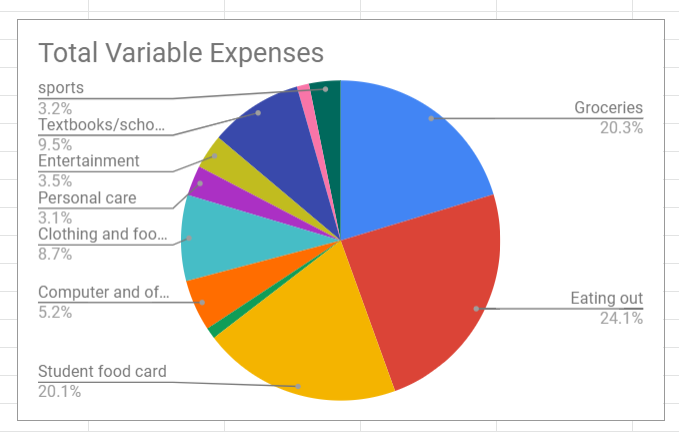 expenses piechart